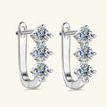 Sterling Silver 925 0.6ct Moissanite Stud Earrings Unisex Classic Retro