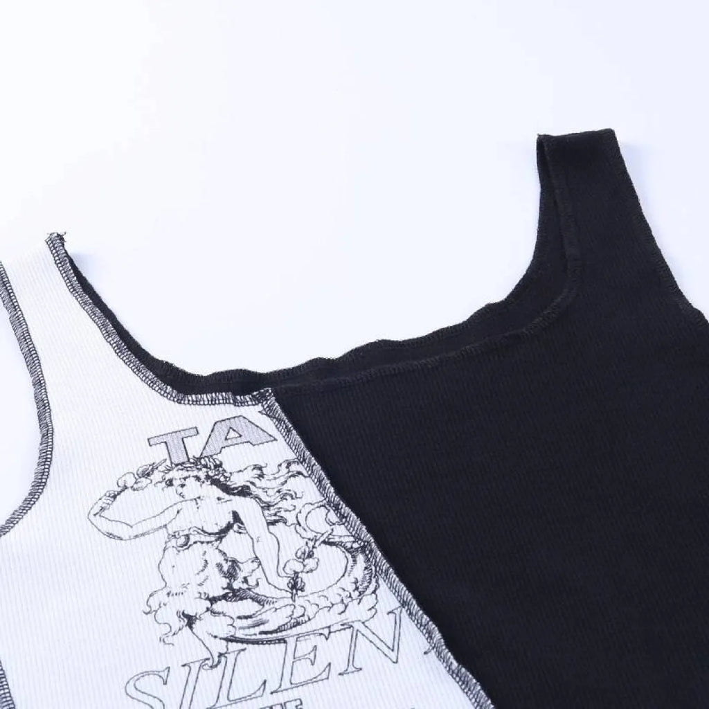 Streetwear Punk Style Crop Top