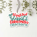 Stressed Blessed Hanging Air Freshener Car Home Office Scented Ornament