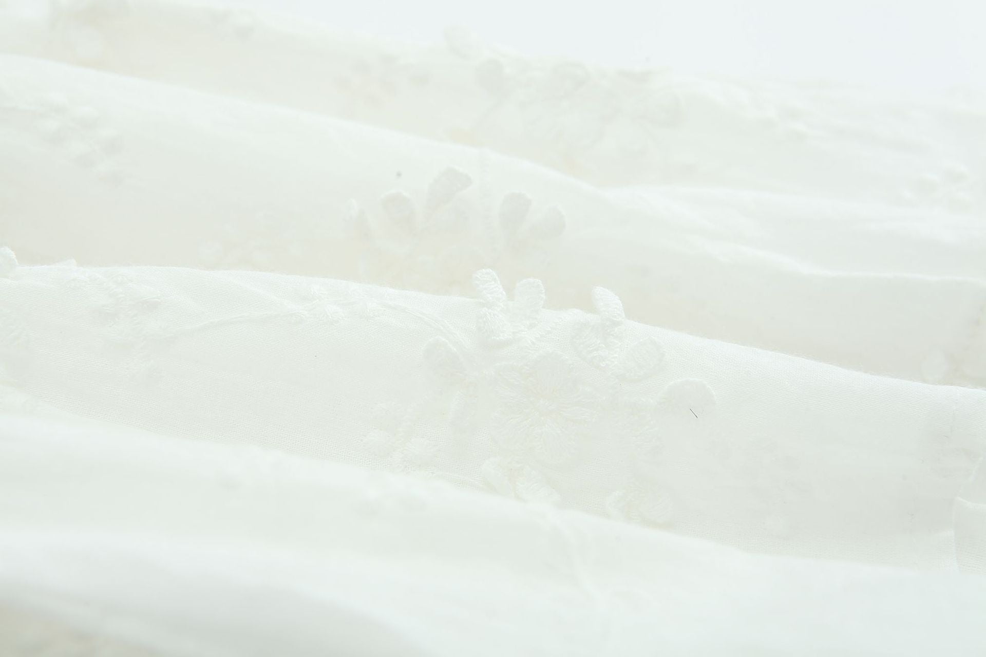 Summer Baby Girl White Embroidered Cotton Romper - # BAAA21110043