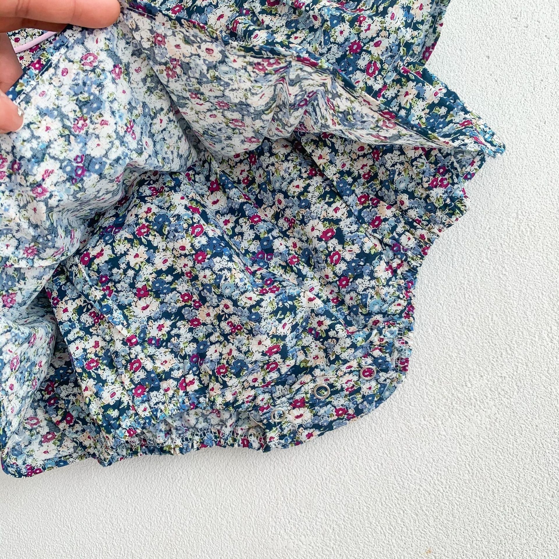 Summer Infant Baby Floral Romper | With Headband - # BAAA21110047