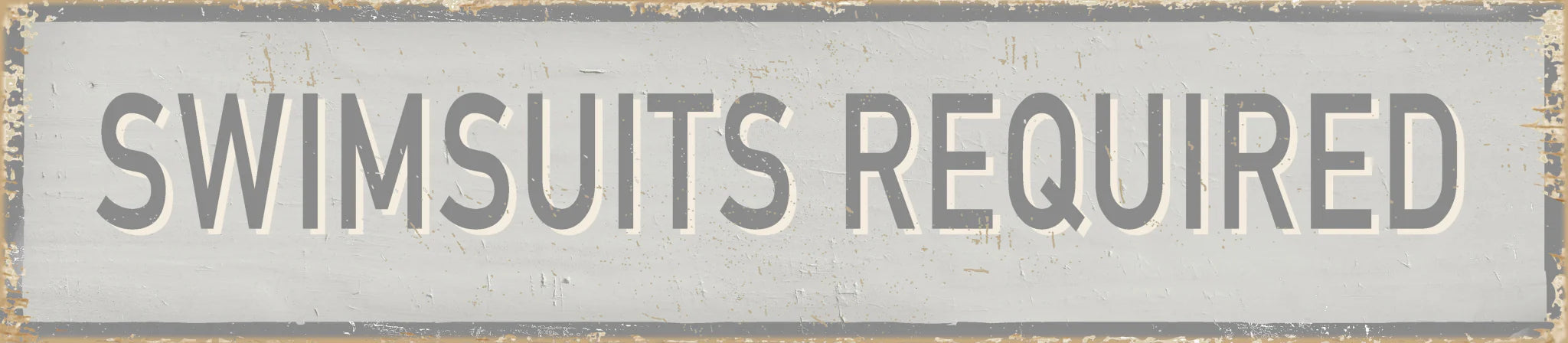 Swimsuits Beach Sign