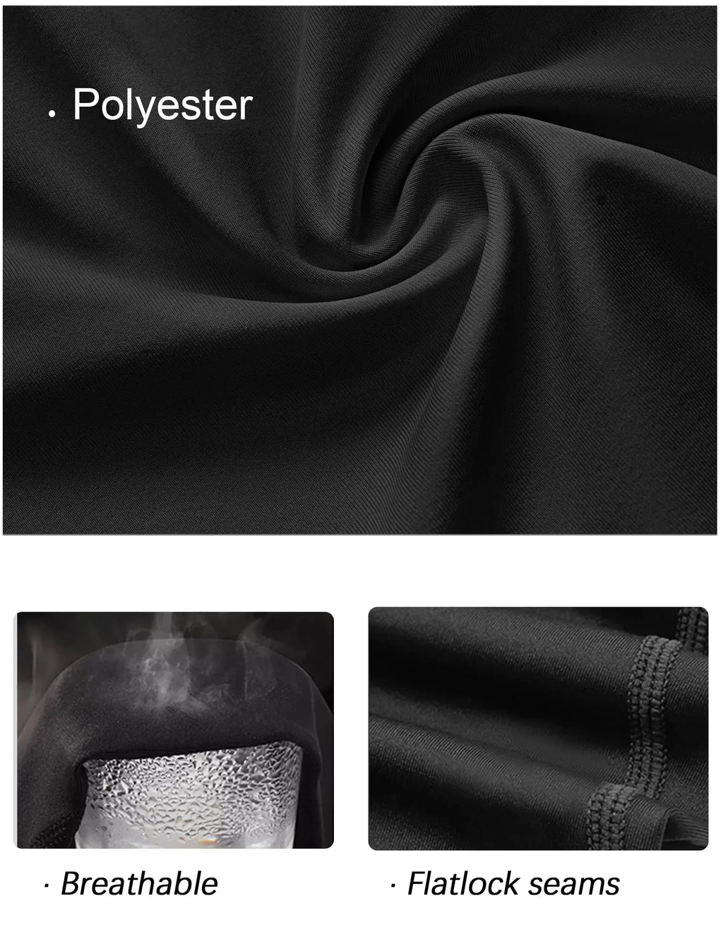 TELALEO 4, 3, 2, 5/1 Pack Boys' Girls' Compression Shirts Youth Long Sleeve Undershirt Sports Moisture Wicking Baselayer X-Large 3black - # BOAA13110001