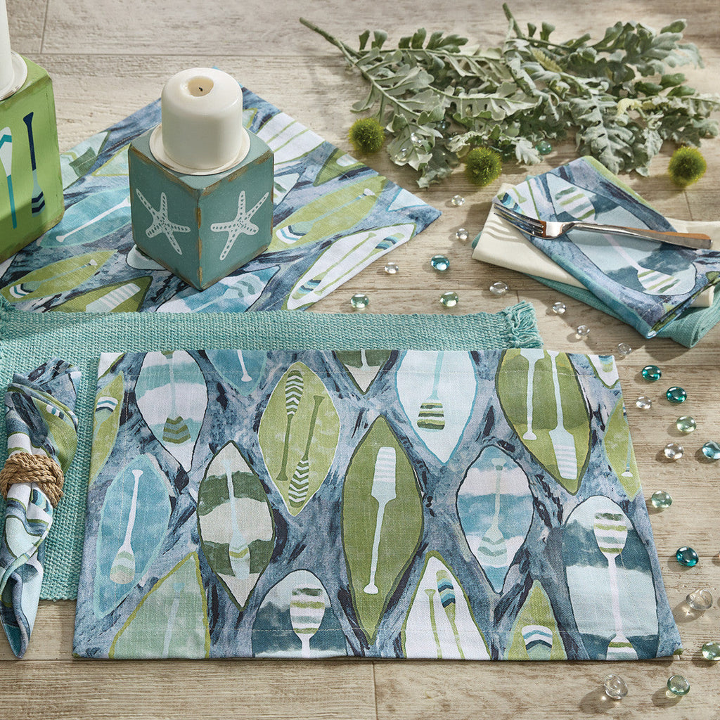Colorful Canoes Placemat