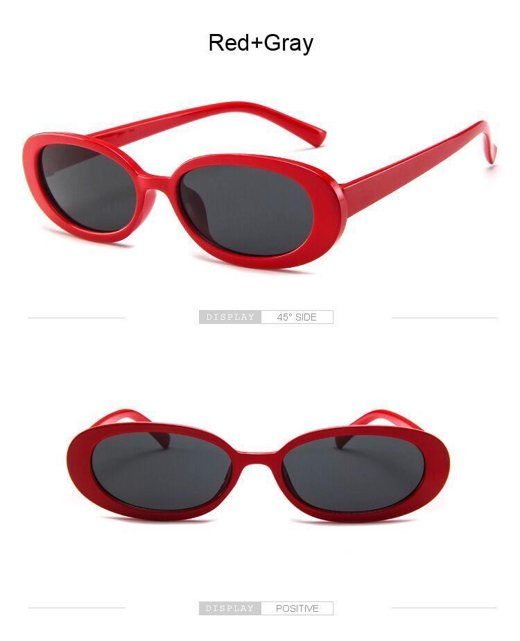 Tiny Small 90s Sunglasses Women Polarized Retro Oval Shape Sunglasses For Woman Designer Sun Glasses For Female Elegant Small Frame Cool Vintage