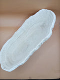 Tongue Mushroom Coral 14" Oblong Bowl Shape, Coral Skeleton