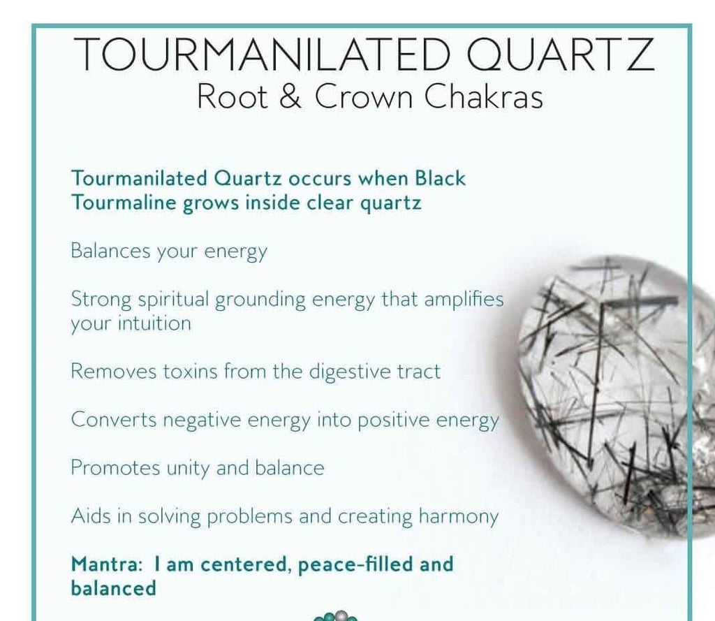 Black Tourmaline Quartz Stretch Bracelet For Healing