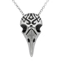 Tribal Crow Skull Pendant Necklace Gothic Raven Bird Amulet