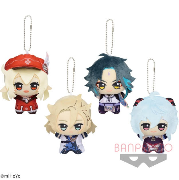 GENSHIN IMPACT - MINI HANGING PLUSH (KLEE/ALBEDO/XIAO/GANYU)