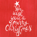 Christmas Wishes Red - Cocktail Napkin