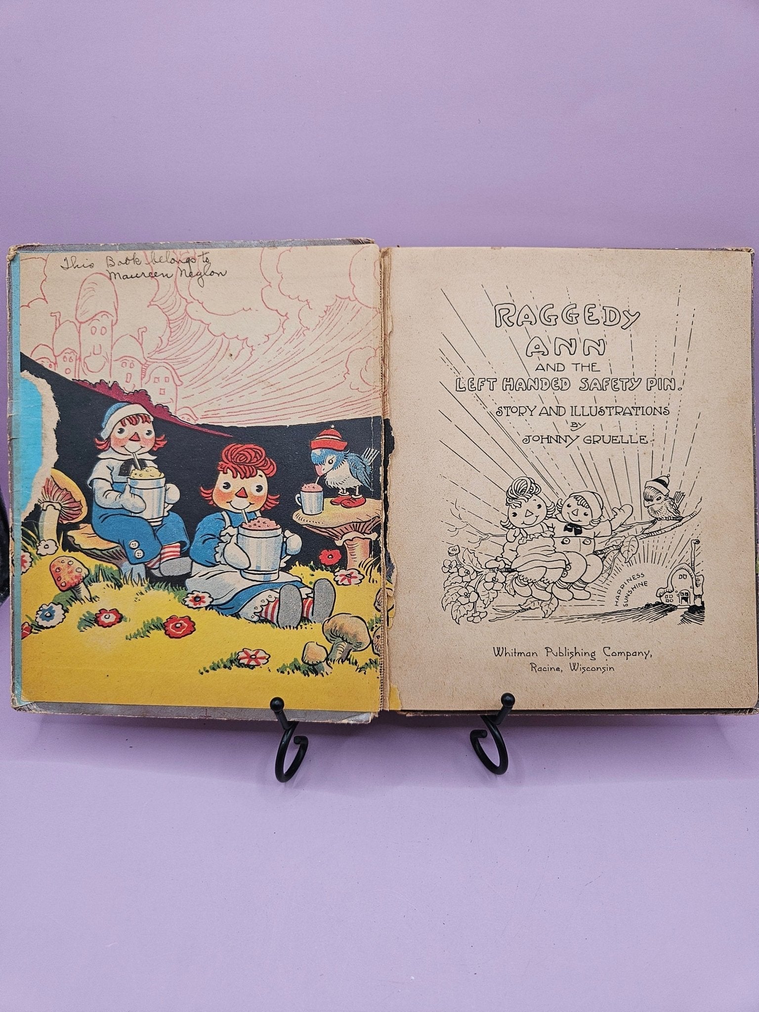 Very Rare Vintage 1935 Raggedy Ann and the Left Handed Safety Pin by Johnny Gruelle