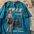 Vintage Anime Girl T-Shirt - Japanese Street Style - # GIAA23510015