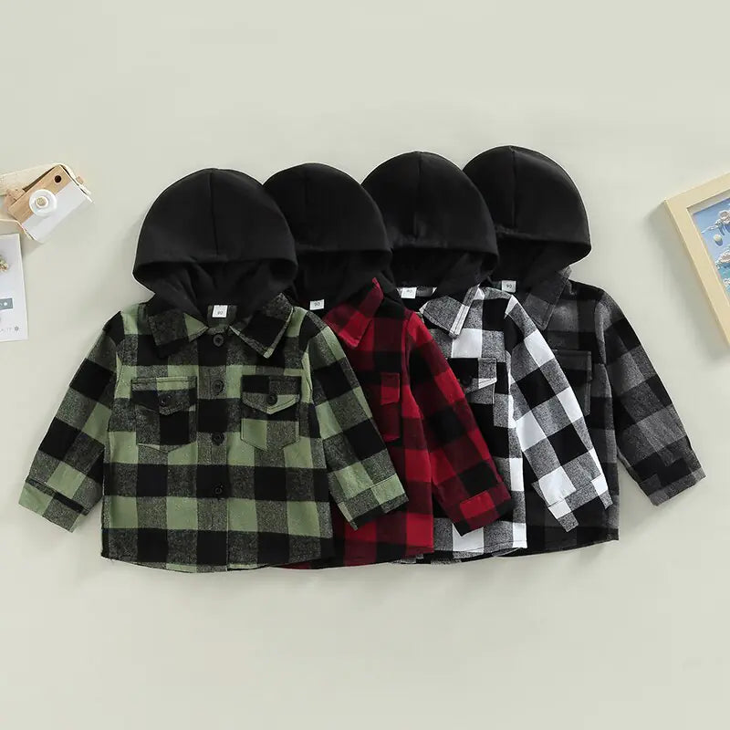 Vintage Autumn Children Kids Boys Shirts Coats - # BOAA11210001
