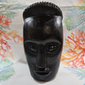 Vintage Carved Wood African Head Bust