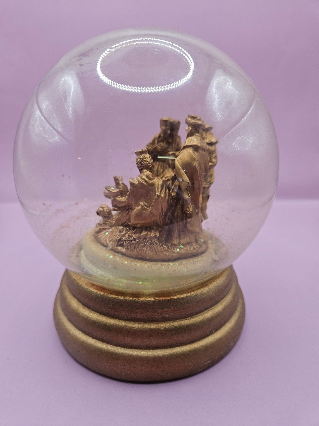 Vintage Nativity Scene Snow Globe – 5.5"x4.6" (No Water)