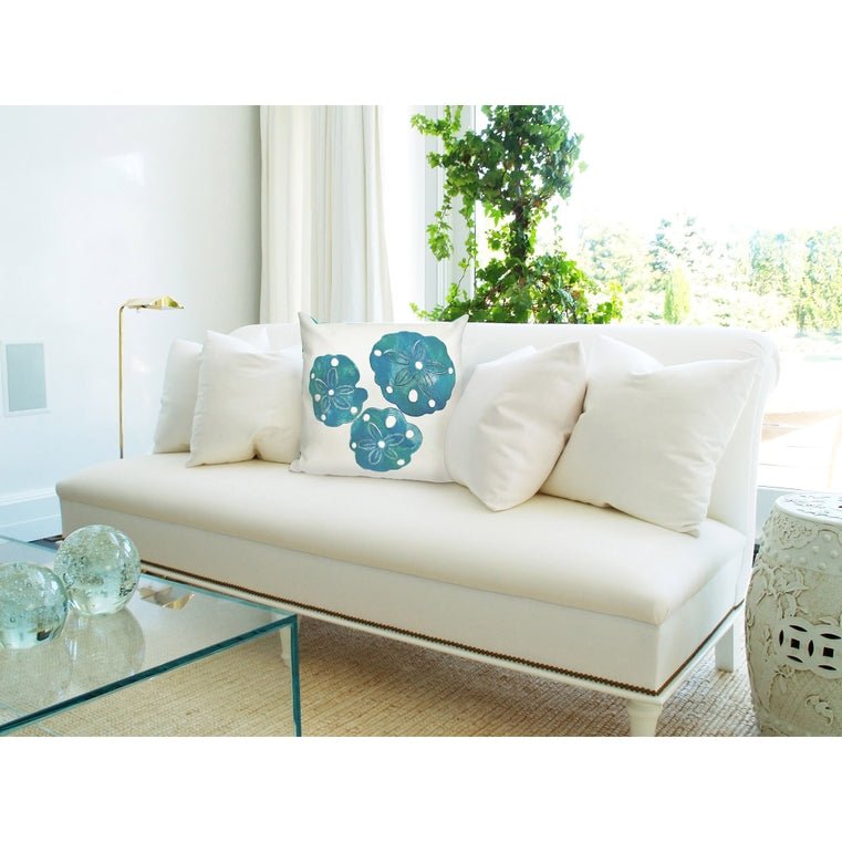 Visions I Sand Dollar Indoor/Outdoor Pillow 20" x 20"
