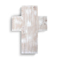 Grande croix en bois blanchi à la chaux