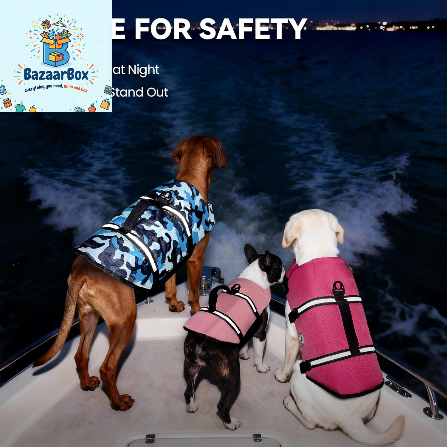Rip Stop Dog Life Vest, Swimming Vest with Handle, Buoyancy for Doggy Puppy, Dog Life Jacket for Swimming & Boating, M, Pink