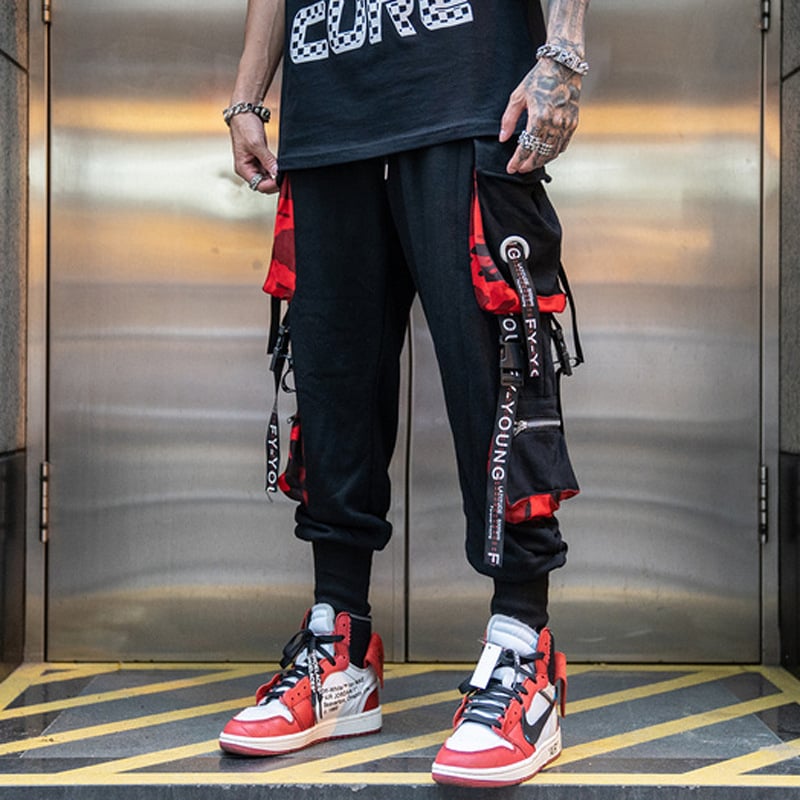 Webbing Harem Trousers - # BOAA13410027