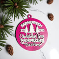 Farm Fresh Wooden Christmas Tree Ornament - Vintage Farmhouse Rustic Tree Trio