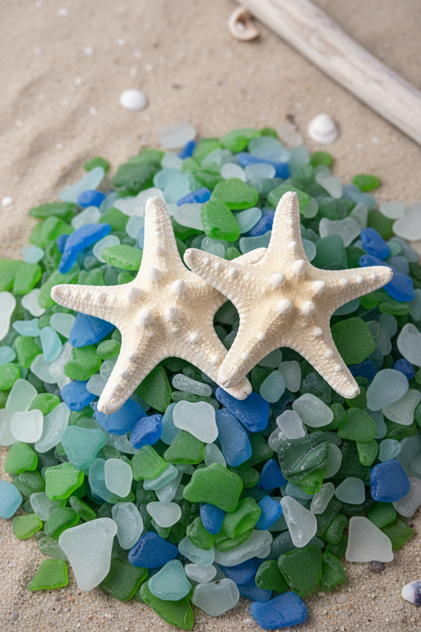 Ivory/ White Armoured Knobby Thorn Starfish