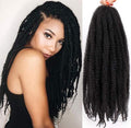 Cheveux Marley 18" pour tresses | Cheveux à tresser Afro Kinky Ombre | Extensions Kanekalon | 30 mèches/paquet
