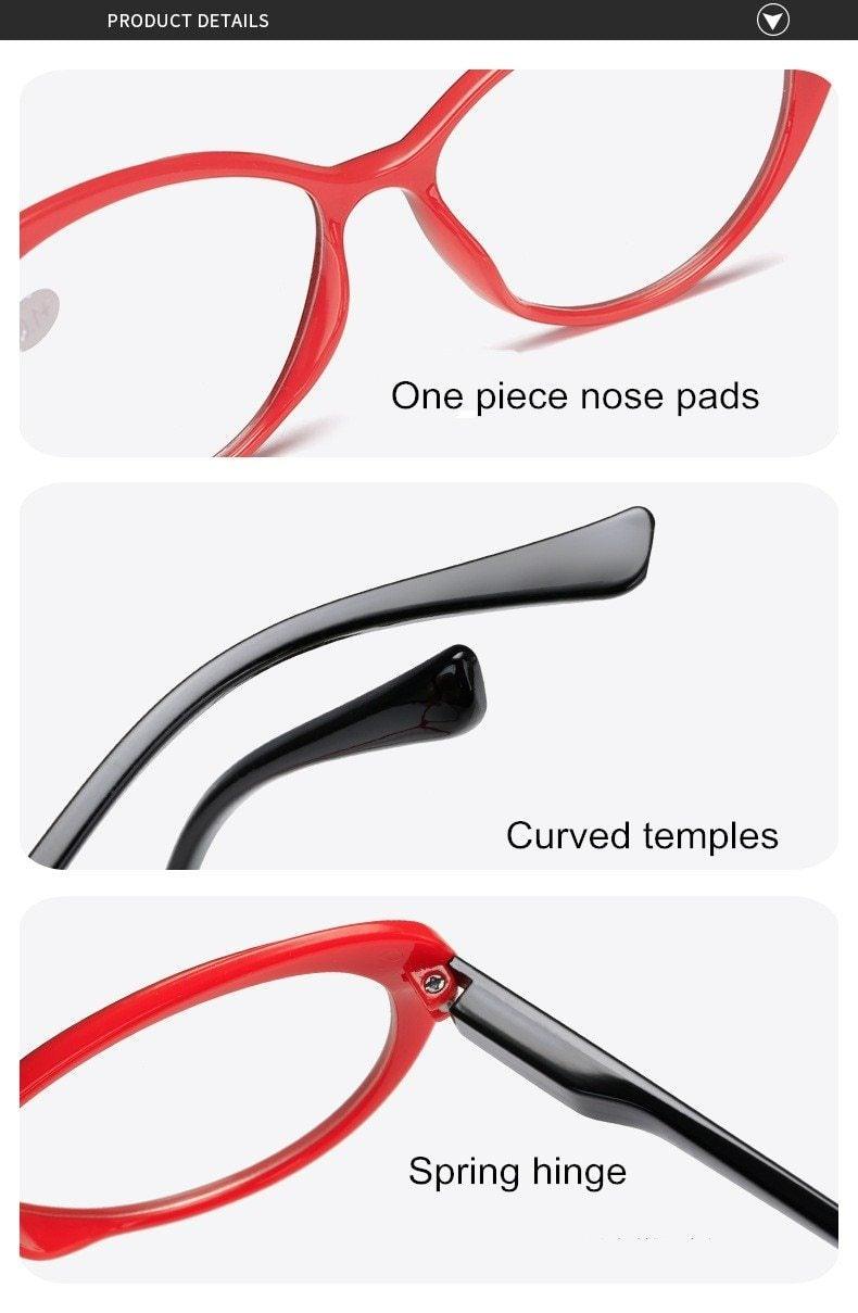 Women Cat Eye Reading Glasses Elegant Design For Ladies/Women New Vintage Glasses Transparent  Sunglasses Decent Design For Women Unisex Computer Glasses