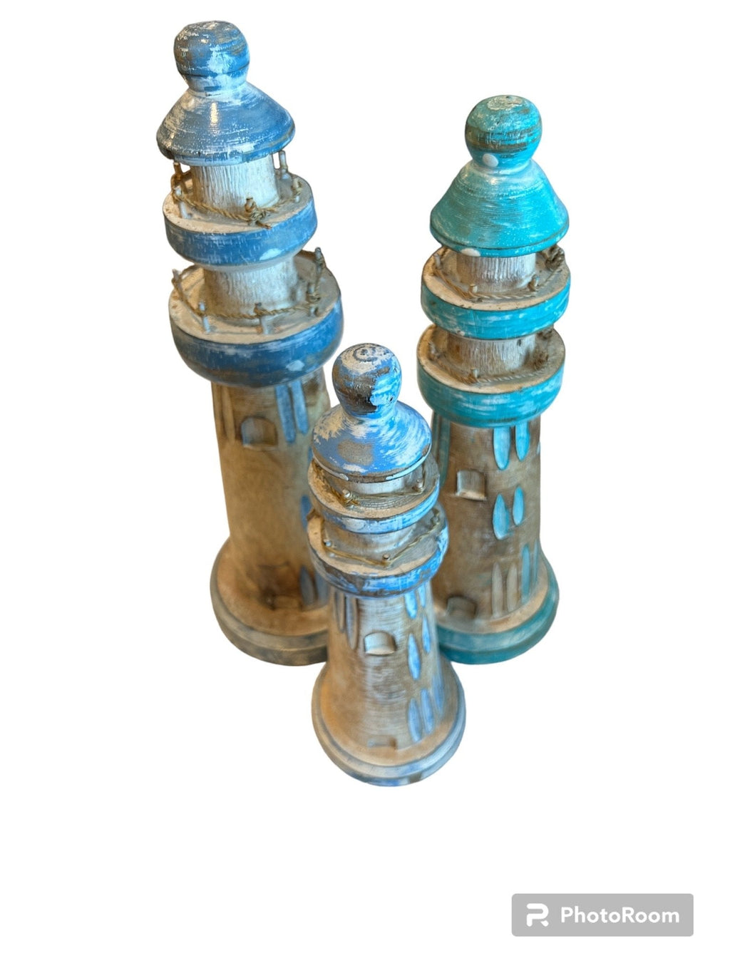 Wooden Lighthouse Figure- 3 Styles and Sizes