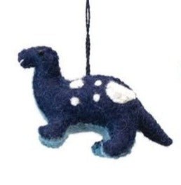 Wool Felt Dinosaur Ornament