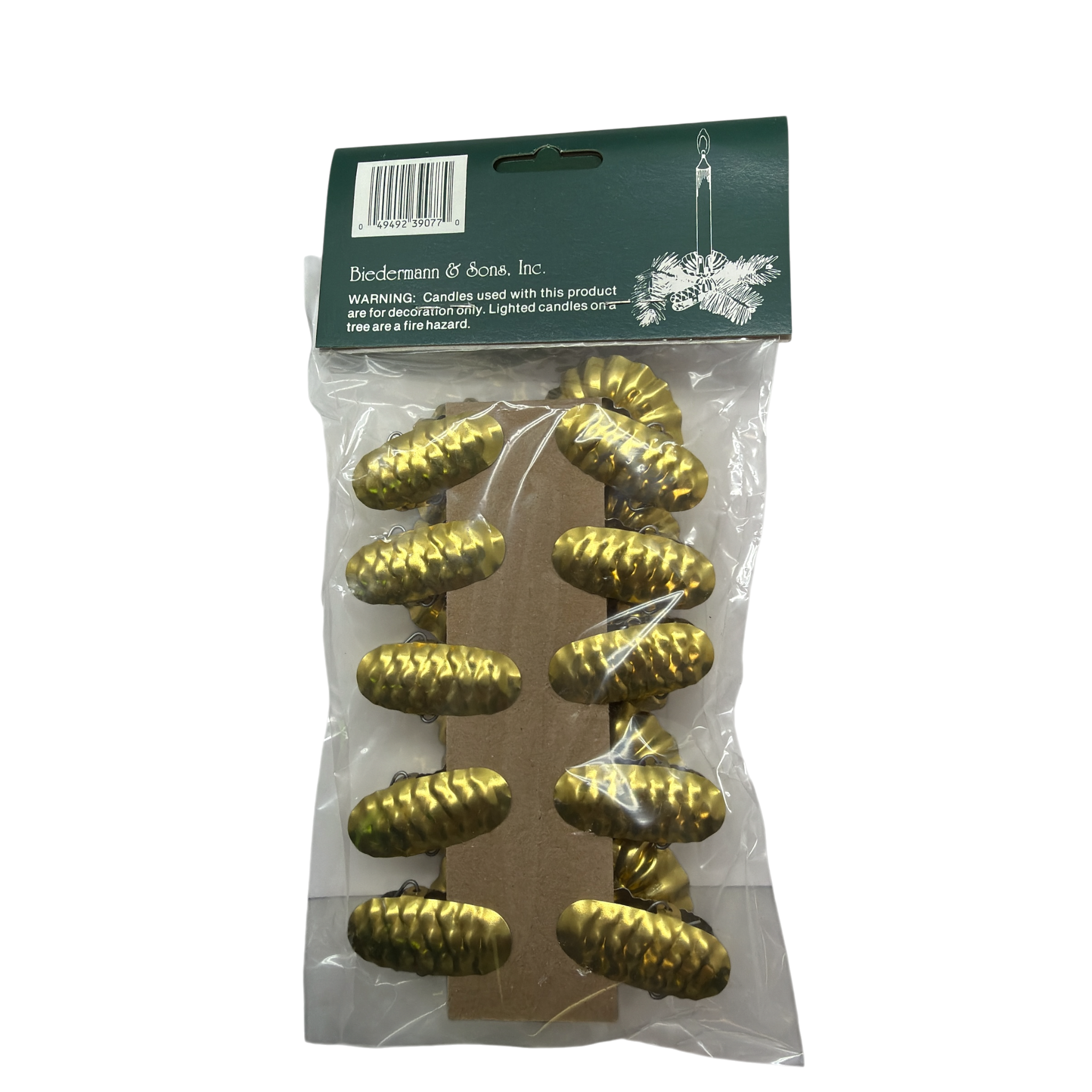 Bougeoirs à clipser dorés - Lot de 10