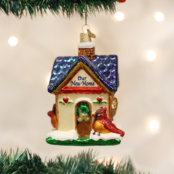 Our New Home Glass Ornament
